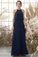 Gloria Floor Length V-Neck Sleeveless Chiffon A-Line/Princess Natural Waist Bridesmaid Dresses