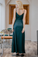 Hayley Sleeveless Chiffon Sheath/Column Natural Waist Spaghetti Straps Floor Length Bridesmaid Dresses