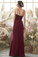 Dayami Chiffon Natural Waist Sleeveless A-Line/Princess Floor Length V-Neck Bridesmaid Dresses