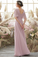 India A-Line/Princess Chiffon Spaghetti Straps Short Sleeves Floor Length Natural Waist Bridesmaid Dresses