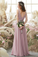 Angelique Floor Length Natural Waist Sleeveless Chiffon A-Line/Princess V-Neck Bridesmaid Dresses