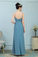 Ali V-Neck Natural Waist Sleeveless A-Line/Princess Chiffon Floor Length Bridesmaid Dresses