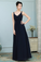 Meghan V-Neck Sleeveless Floor Length Chiffon Natural Waist A-Line/Princess Bridesmaid Dresses