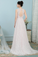 Diya A-Line/Princess Sleeveless Natural Waist Lace Scoop Sweep-Brush Train Bridesmaid Dresses