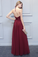 Abbigail Halter A-Line/Princess Sleeveless Floor Length Natural Waist Chiffon Bridesmaid Dresses