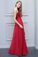 Tori Natural Waist Chiffon Floor Length A-Line/Princess Sleeveless One Shoulder Bridesmaid Dresses