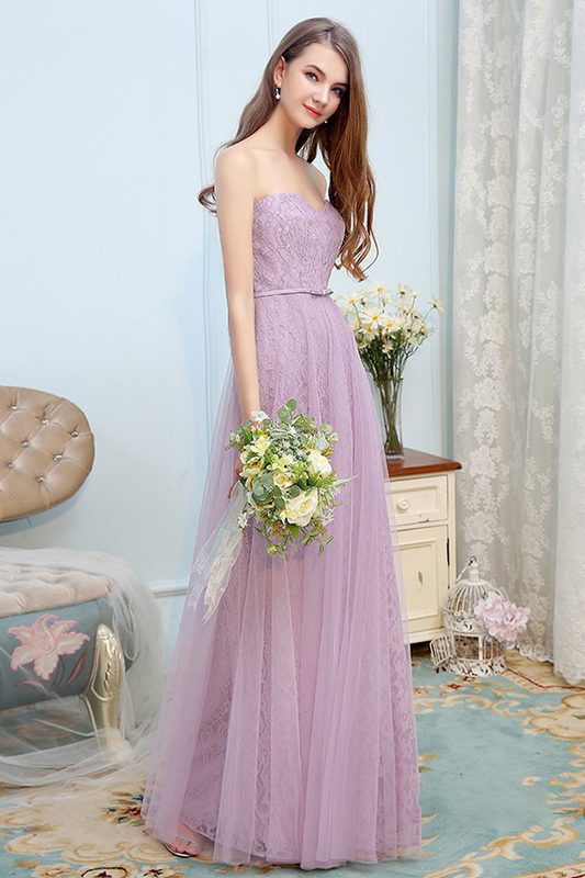 Catherine A-Line/Princess Natural Waist Floor Length Chiffon Sleeveless V-Neck Bridesmaid Dresses