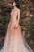 Unique Pink Tulle Long Prom Dress Tulle Evening Dress