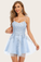 Blue Jay Spaghetti Straps Homecoming Dress