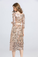 Glitter Sequin Homecoming Dress 3/4 Sleeve Short Prom Dress