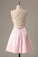 A-Line Spaghetti Straps Homecoming Dress with Pockets