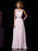 A-Line/Princess Scoop Sleeveless Beading Long Chiffon Dresses HEP0003531