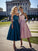 A-Line/Princess Satin Bowknot Sweetheart Sleeveless Tea-Length Homecoming Dresses HEP0008737