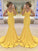 Mermaid Spaghetti Straps Sleeveless Sweep/Brush Train With Layers Satin Dresses HEP0001994