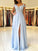 A-Line/Princess Sleeveless Off-the-Shoulder Floor-Length Applique Chiffon Dresses HEP0001578