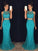Sheath/Column Scoop Sleeveless Floor-Length Lace Dresses HEP0002431
