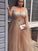 Ball Gown Off-the-Shoulder Long Sleeves Sequin Tulle Floor-Length Dresses HEP0001799