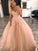 Ball Gown Sleeveless Sweetheart Floor-Length Applique Tulle Dresses HEP0001744