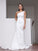 Sheath/Column Satin One-Shoulder Ruched Sleeveless Sweep/Brush Train Wedding Dresses HEP0006065