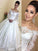 Ball Gown Long Sleeves Off-the-Shoulder Satin Court Train Wedding Dresses HEP0006279