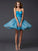 A-Line/Princess Sweetheart Sleeveless Lace Short Taffeta Homecoming Dresses HEP0008867