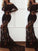 Trumpet/Mermaid Off-the-Shoulder Long Sleeves Sweep/Brush Train Lace Dresses HEP0001991