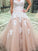 Ball Gown Sweetheart Sleeveless Applique Tulle Floor-Length Dresses HEP0001938
