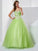 Ball Gown Sweetheart Beading Sleeveless Long Tulle Quinceanera Dresses HEP0009113