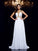 A-Line/Princess Scoop Beading Sleeveless Long Chiffon Dresses HEP0009157