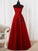 A-Line/Princess Sleeveless Scoop Floor-Length Tulle Beading Dresses HEP0001992