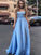 Empire Sleeveless Sweetheart Floor-Length Lace Satin Dresses HEP0002732