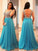 A-Line/Princess V-neck Sleeveless Beading Floor-Length Chiffon Plus Size Dresses HEP0002011