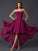 A-Line/Princess Sweetheart Sleeveless Pleats High Low Chiffon Dresses HEP0002334