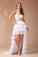 A-Line/Princess Sweetheart Sleeveless High Low Beading Chiffon Dresses HEP0003571