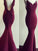 Trumpet/Mermaid Sleeveless Spaghetti Straps Jersey Sweep/Brush Train Dresses HEP0002007