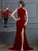 A-Line/Princess High Neck Sleeveless Beading Long Dresses HEP0002313