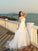 Ball Gown Strapless Hand-Made Flower Sleeveless Long Satin Beach Wedding Dresses HEP0006336