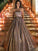 Ball Gown Ruffles Sleeveless Sequins Sweep/Brush Train Sweetheart Dresses HEP0001935