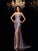 Trumpet/Mermaid One-Shoulder Rhinestone Sleeveless Long Chiffon Dresses HEP0002343
