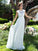 A-Line/Princess Scoop Sleeveless Applique Long Chiffon Dresses HEP0009215