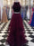 A-Line/Princess Scoop Sleeveless Floor-Length Ruffles Tulle Dresses HEP0002701