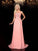A-line/Princess Scoop Beading Sleeveless Long Chiffon Dresses HEP0003545