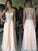 A-Line/Princess Scoop Sleeveless Beading Floor-Length Chiffon Dresses HEP0002712