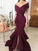 Trumpet/Mermaid Off-the-Shoulder Sleeveless Floor-Length Ruched Stretch Crepe Dresses HEP0001709