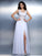 A-Line/Princess Scoop Applique Sleeveless Long Chiffon Dresses HEP0002692