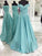 A-Line/Princess Off-the-Shoulder Sleeveless Sweep/Brush Train Ruched Satin Dresses HEP0002473