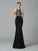 Trumpet/Mermaid Jewel Rhinestone Sleeveless Long Chiffon Dresses HEP0002601