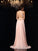 A-Line/Princess Halter Lace Sleeveless Long Chiffon Dresses HEP0001882