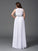 A-Line/Princess Jewel Beading Sleeveless Long Chiffon Plus Size Dresses HEP0002515
