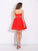 A-Line/Princess Sweetheart Rhinestone Sleeveless Short Net Dresses HEP0008992